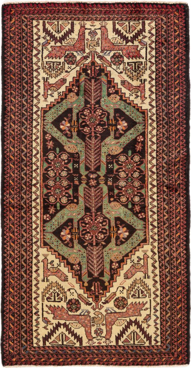 Perserteppich Belutsch 6'4"x3'5" 6'4"x3'5", Perserteppich Handgeknüpft