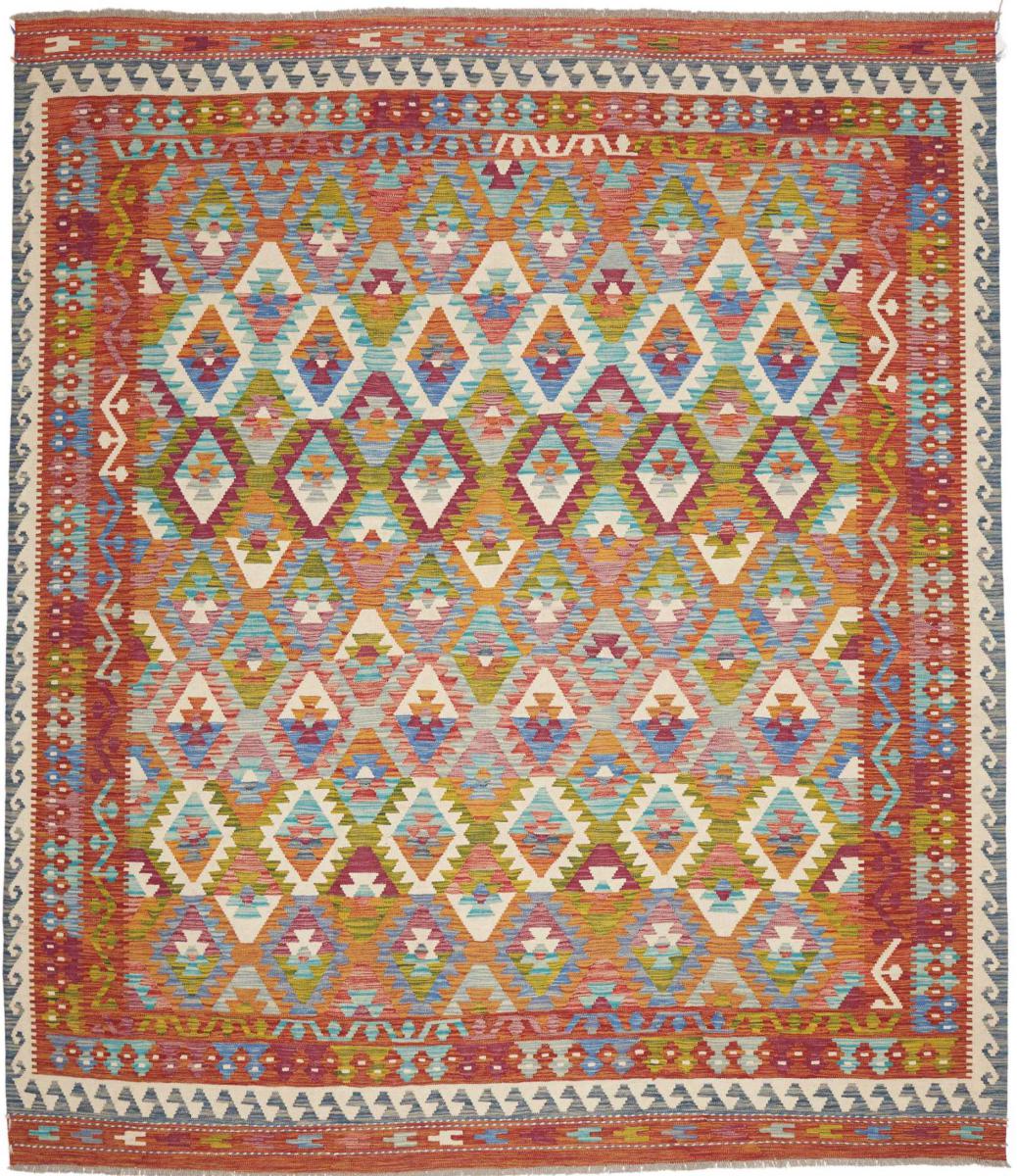Afghaans tapijt Kelim Afghan 294x262 294x262, Perzisch tapijt Handgeweven