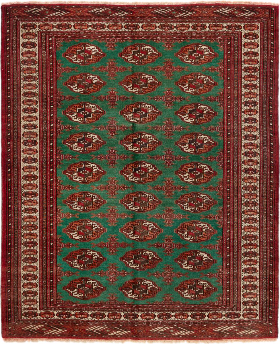 Tapis persan Turkaman Ancien 172x140 172x140, Tapis persan Noué à la main