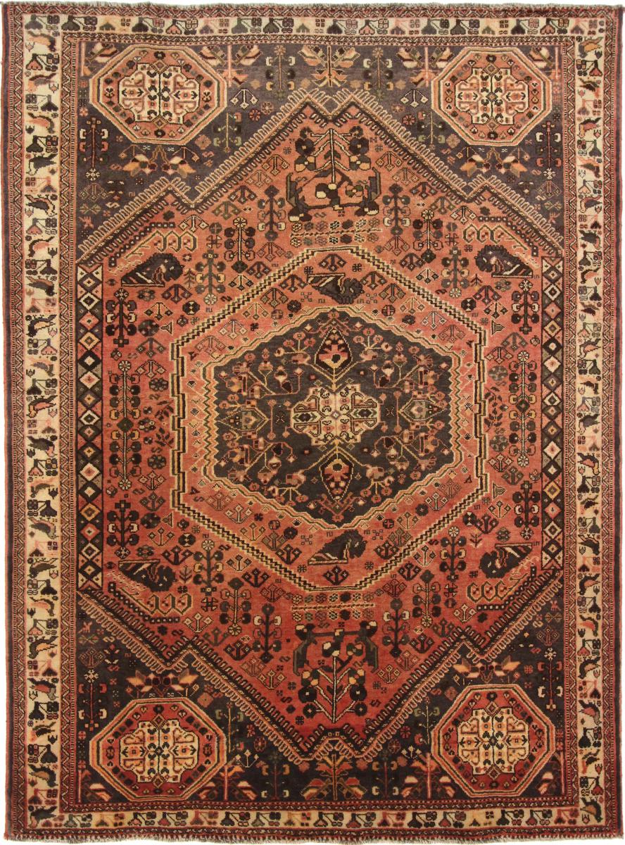 Tapete persa Ghashghai 282x209 282x209, Tapete persa Atado à mão