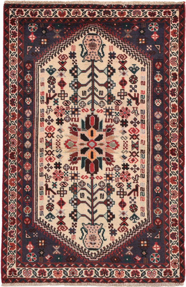 Persisk tæppe Shiraz 154x101 154x101, Persisk tæppe Knyttet i hånden