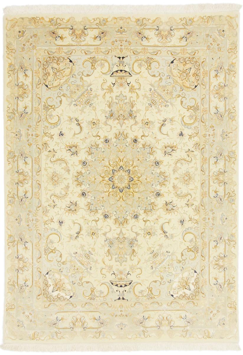 Perzsa szőnyeg Tabriz 55Raj Selyemfonal 6'6"x4'8" 6'6"x4'8", Perzsa szőnyeg Kézzel csomózva