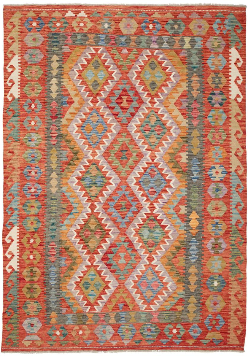 Tapete afegão Kilim Afegão 246x172 246x172, Tapete persa Tecido à mão