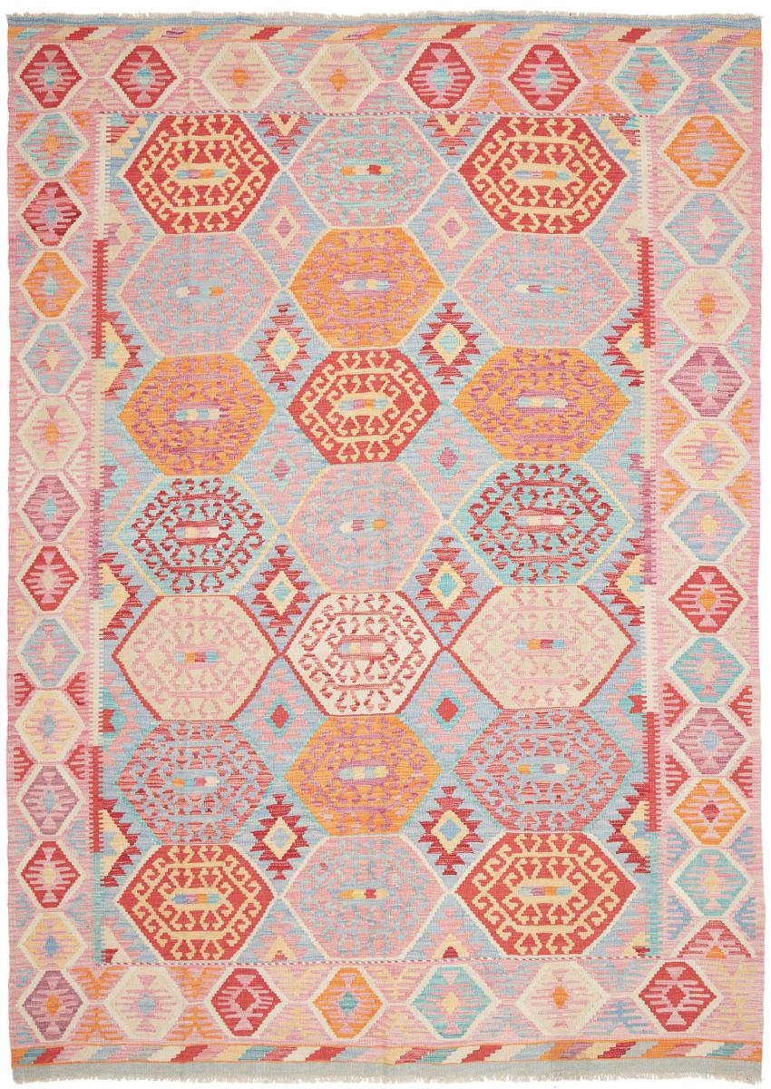 Afghan rug Kilim Afghan 9'5"x6'9" 9'5"x6'9", Persian Rug Woven by hand