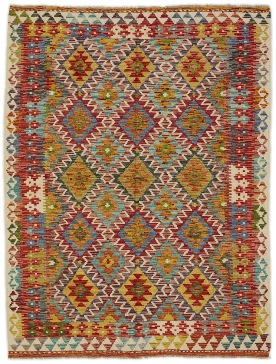 Tapete afegão Kilim Afegão 204x153 204x153, Tapete persa Tecido à mão