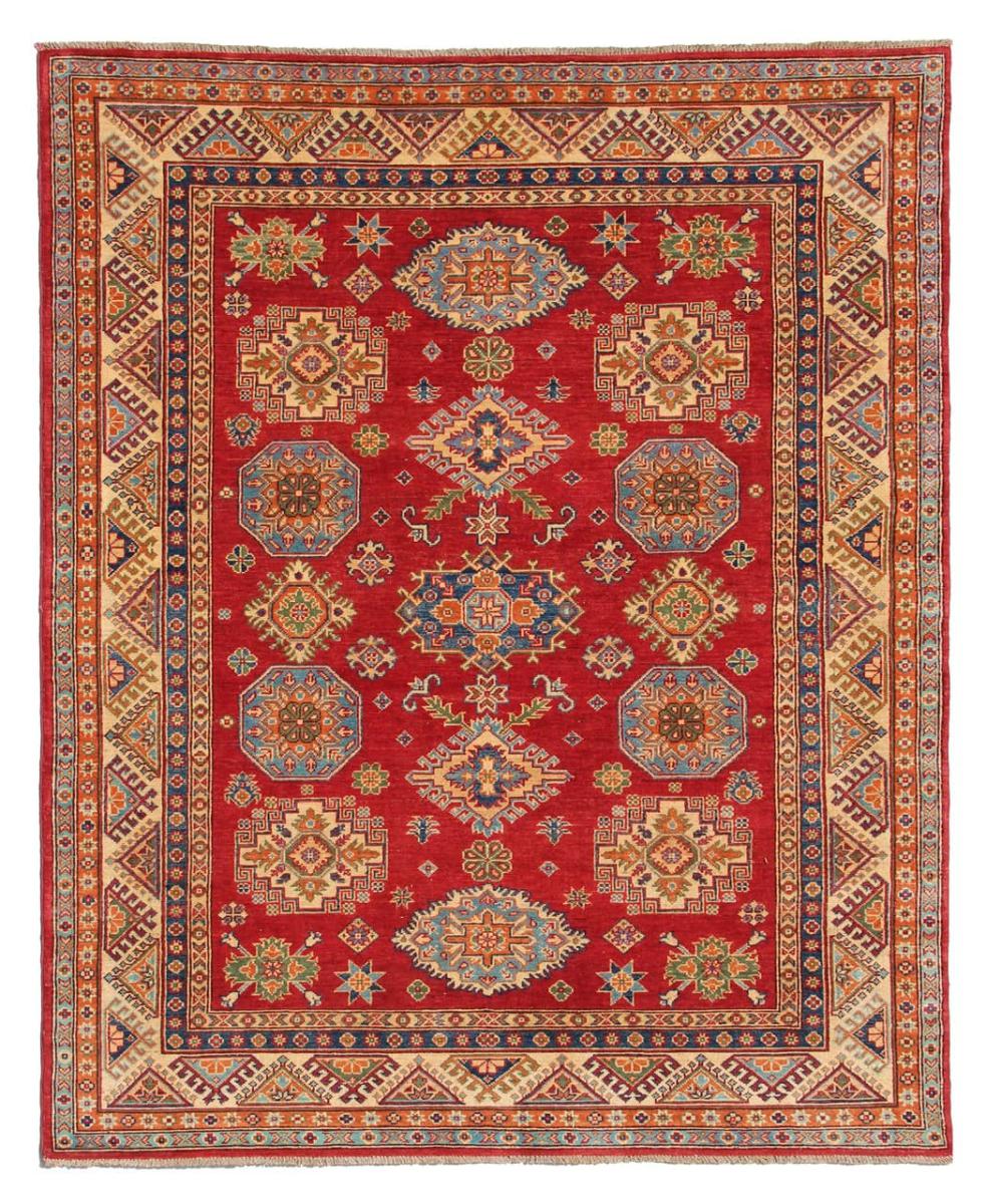 Tapis afghan Kazak 238x174 238x174, Tapis persan Noué à la main