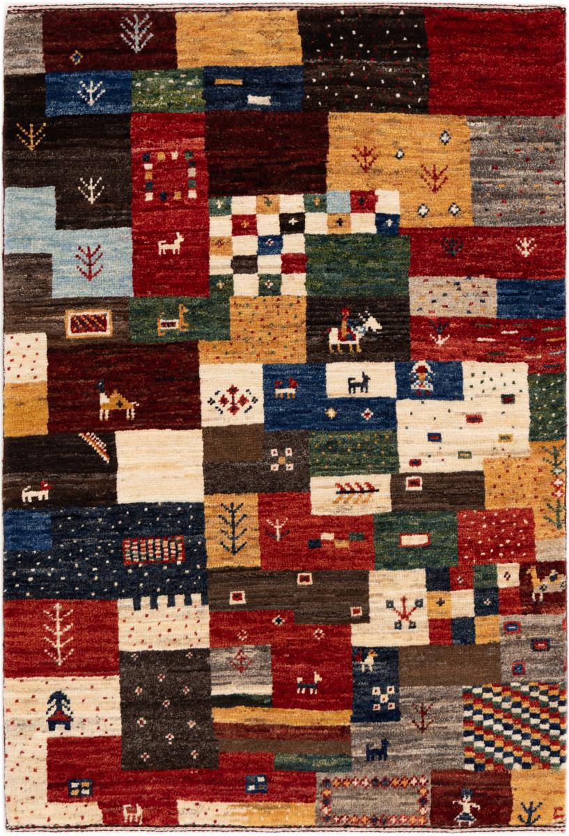 Tapete persa Persa Gabbeh Kashkuli Banafsheh 116x79 116x79, Tapete persa Atado à mão