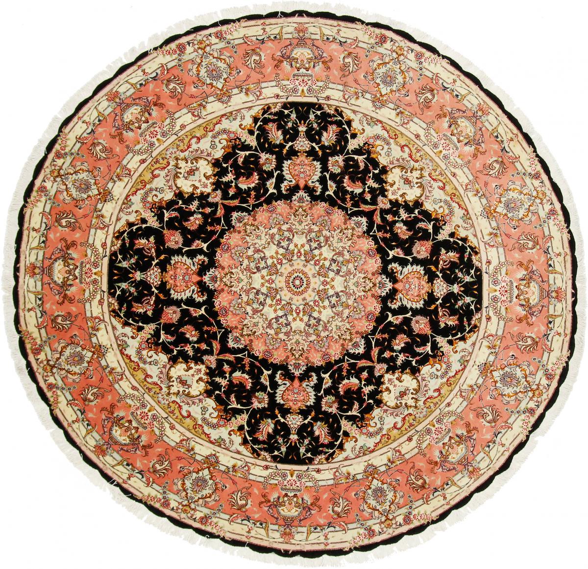 Tapete persa Tabriz 60Raj 251x251 251x251, Tapete persa Atado à mão