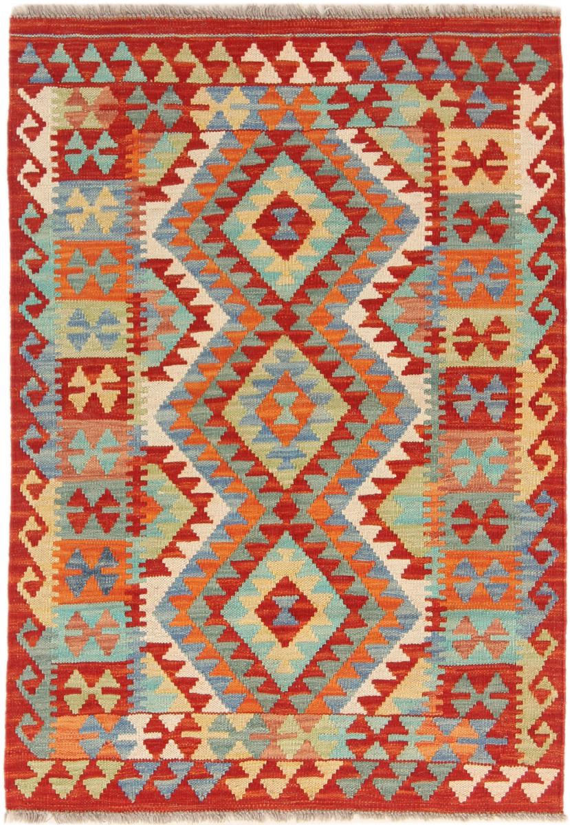 Tapete afegão Kilim Afegão 123x87 123x87, Tapete persa Tecido à mão