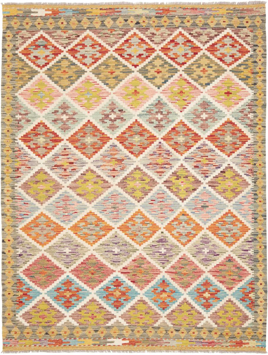 Afghaans tapijt Kilim Afghan 202x153 202x153, Perzisch tapijt Handgeweven