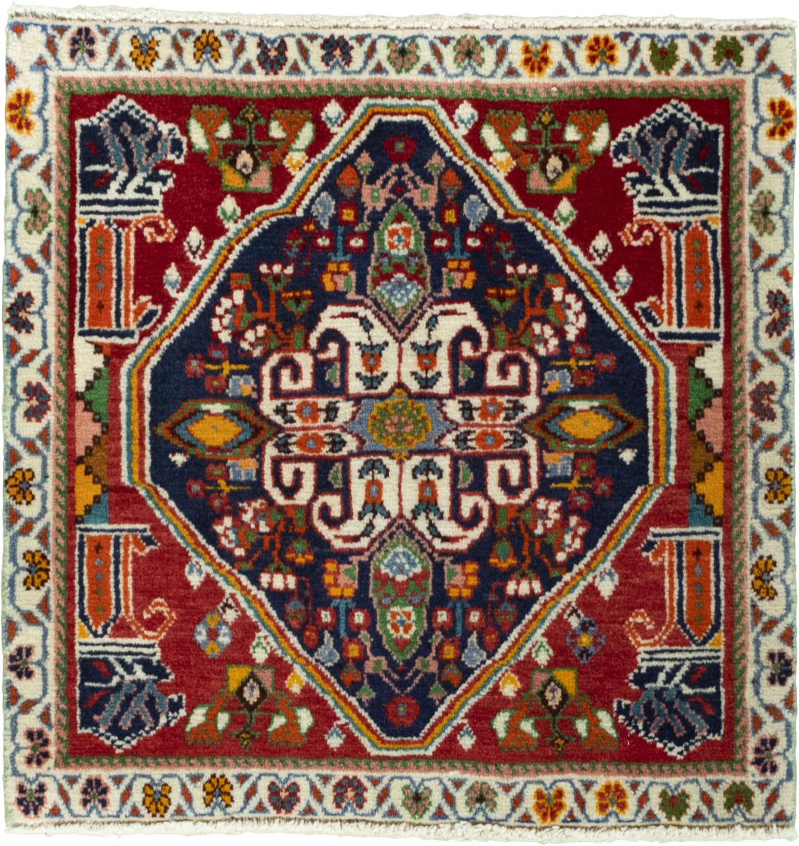 Persian Rug Shiraz 61x61 61x61, Persian Rug Knotted by hand