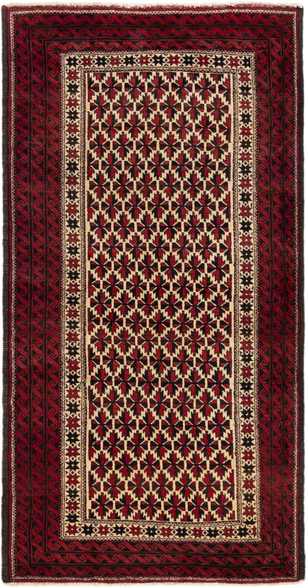 Tapis persan Baloutche 197x100 197x100, Tapis persan Noué à la main