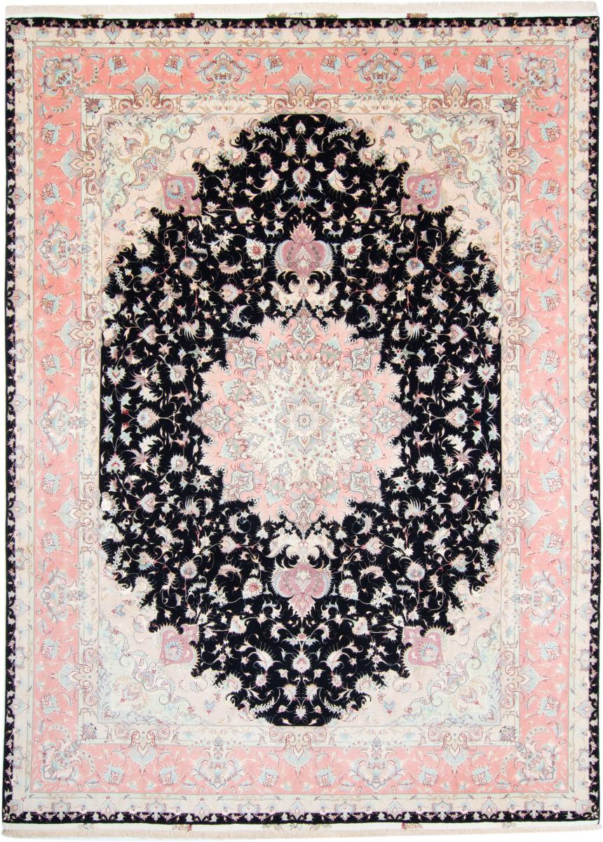 Tapete persa Tabriz 50Raj 13'0"x9'9" 13'0"x9'9", Tapete persa Atado à mão