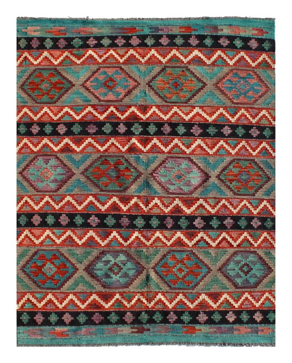 Afghan rug Kilim Afghan 8'0"x5'7" 8'0"x5'7", Persian Rug Woven by hand