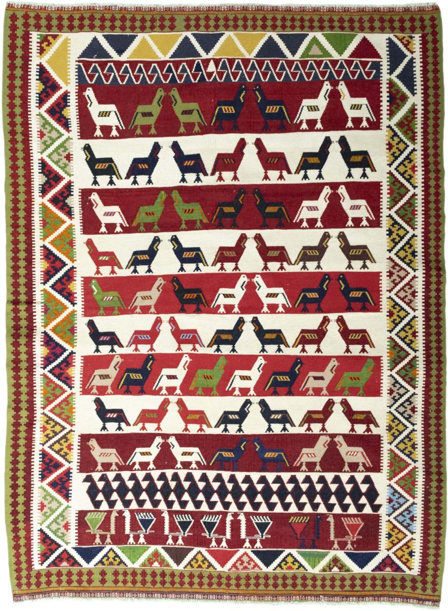 Perzsa szőnyeg Kilim Fars Design Dastan 245x185 245x185, Perzsa szőnyeg szőttesek