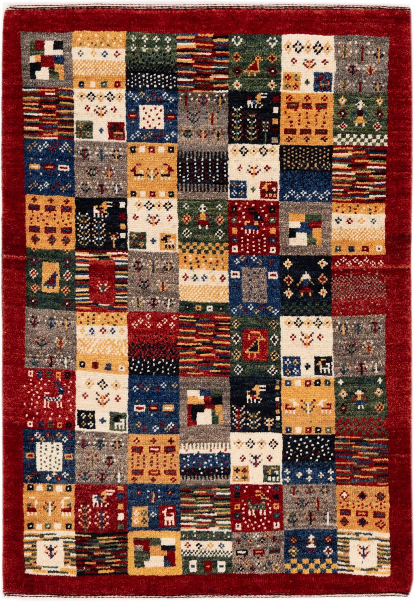 Tapete persa Persa Gabbeh Kashkuli Banafsheh 116x82 116x82, Tapete persa Atado à mão