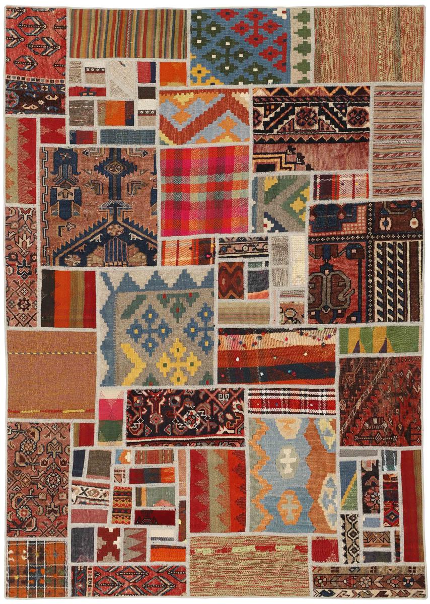 Tapete persa Kilim Patchwork 199x139 199x139, Tapete persa Tecido à mão