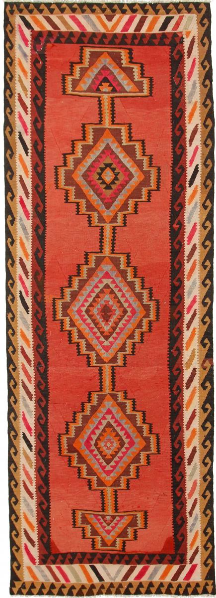 Tapete persa Kilim Fars Azerbaijan Antigo 396x137 396x137, Tapete persa Tecido à mão