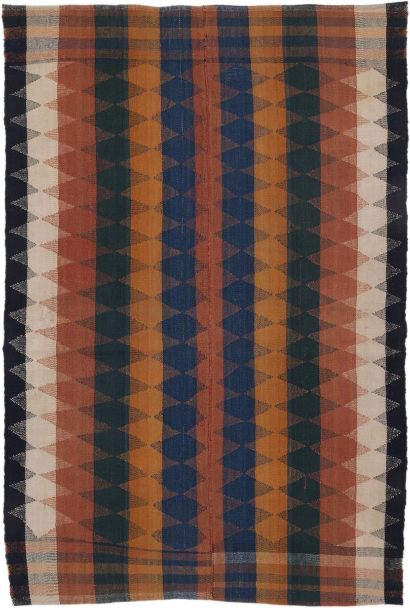 Tapete persa Kilim Fars Antigo 197x137 197x137, Tapete persa Tecido à mão