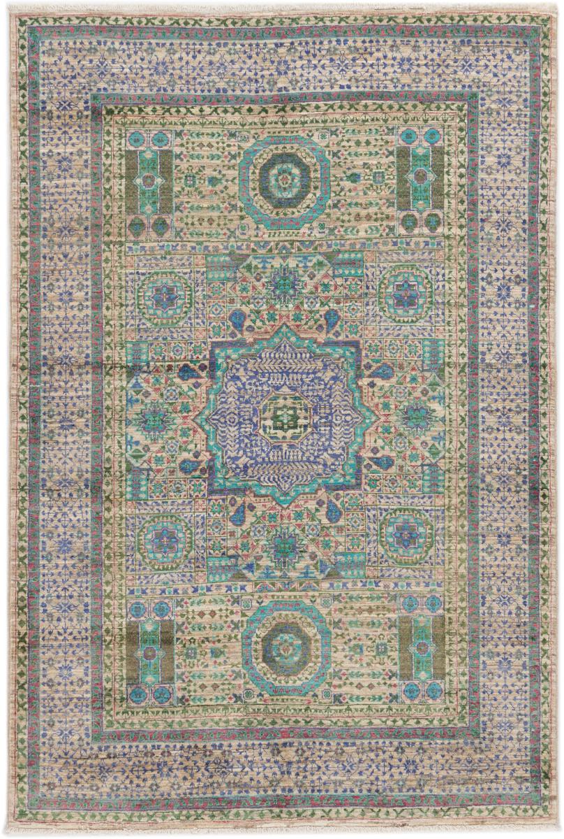 Afghan rug Mamluk 187x126 187x126, Persian Rug Knotted by hand