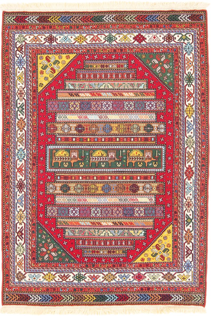 Perzsa szőnyeg Kilim Soozani 147x104 147x104, Perzsa szőnyeg szőttesek