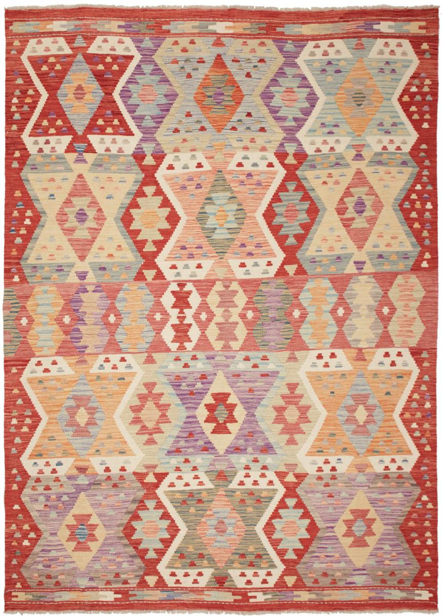 Tapete afegão Kilim Afegão 249x175 249x175, Tapete persa Tecido à mão