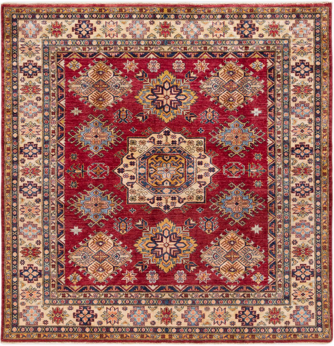 Afghanska mattan Super Kazak 185x183 185x183, Persisk matta Knuten för hand
