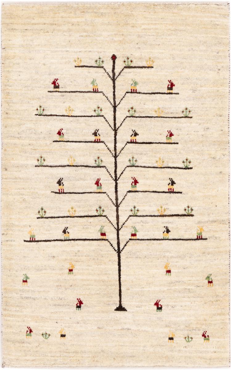 Tapete persa Persa Gabbeh Kashkuli Banafsheh 128x77 128x77, Tapete persa Atado à mão