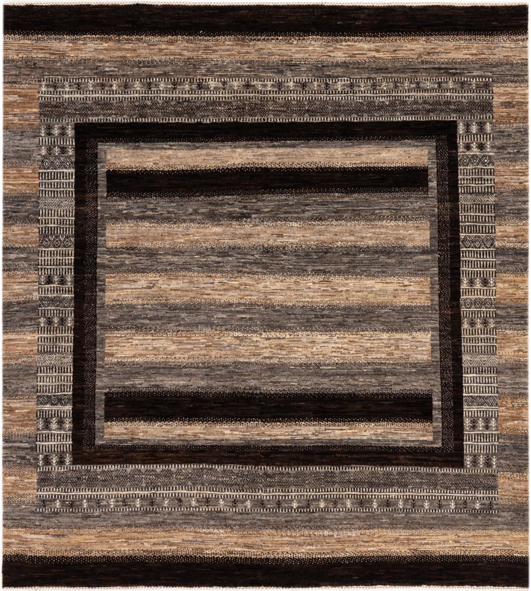 Perserteppich Perser Gabbeh Loribaft Essence 203x188 203x188, Perserteppich Handgeknüpft