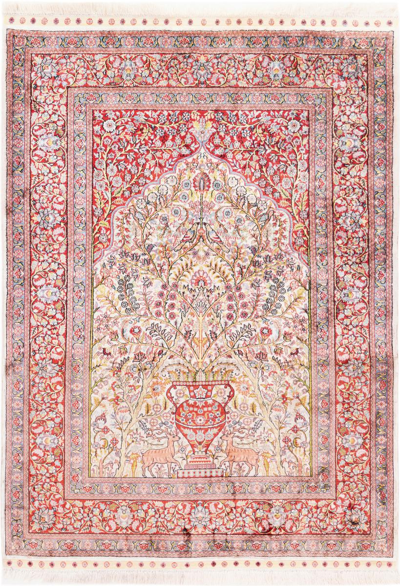 Tapis chinois Chinois Soie 141x99 141x99, Tapis persan Noué à la main