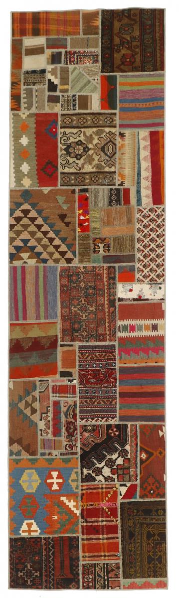 Perzsa szőnyeg Kilim Patchwork 301x81 301x81, Perzsa szőnyeg szőttesek