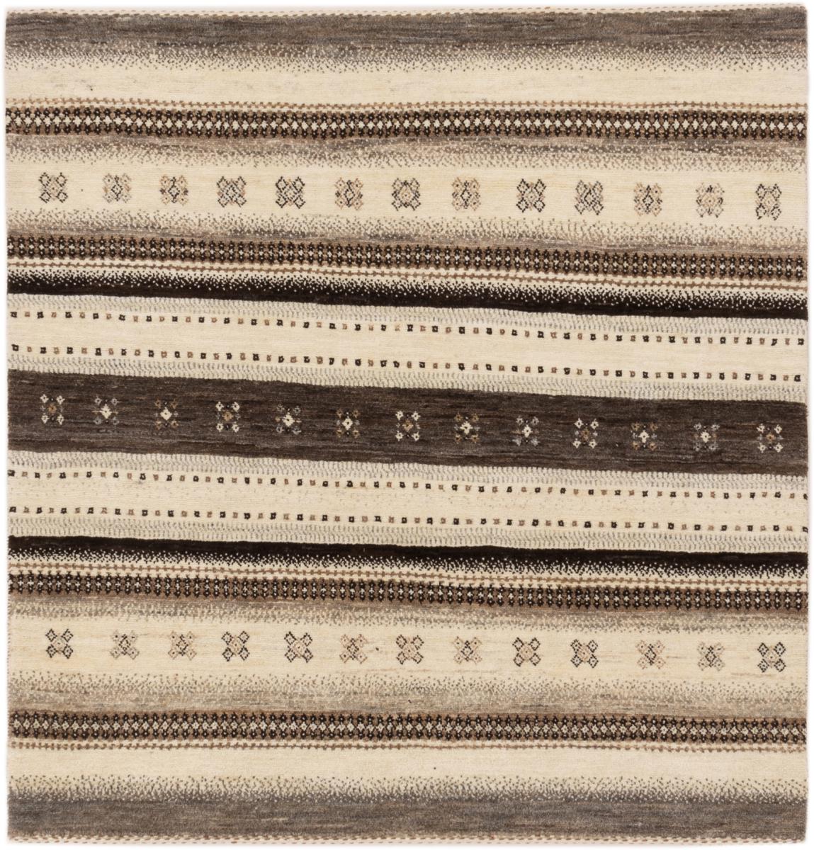 Persian Rug Persian Gabbeh Loribaft Atash 126x121 126x121, Persian Rug Knotted by hand