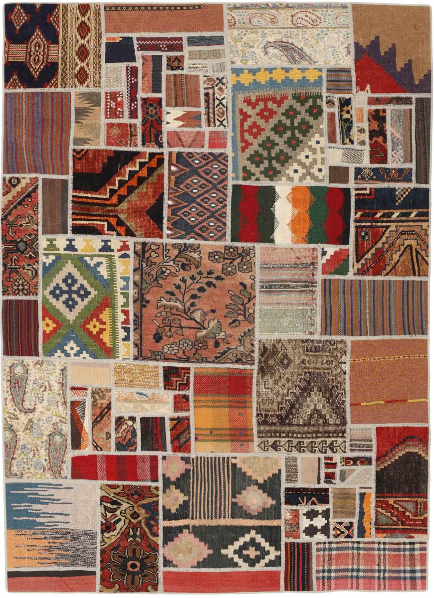 Tapete persa Kilim Patchwork 201x139 201x139, Tapete persa Tecido à mão