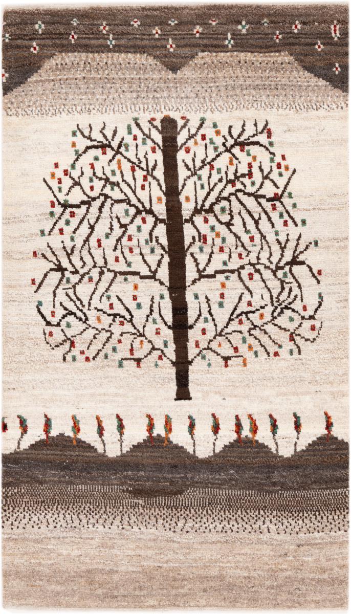 Tapete persa Persa Gabbeh Kashkuli Banafsheh 138x79 138x79, Tapete persa Atado à mão