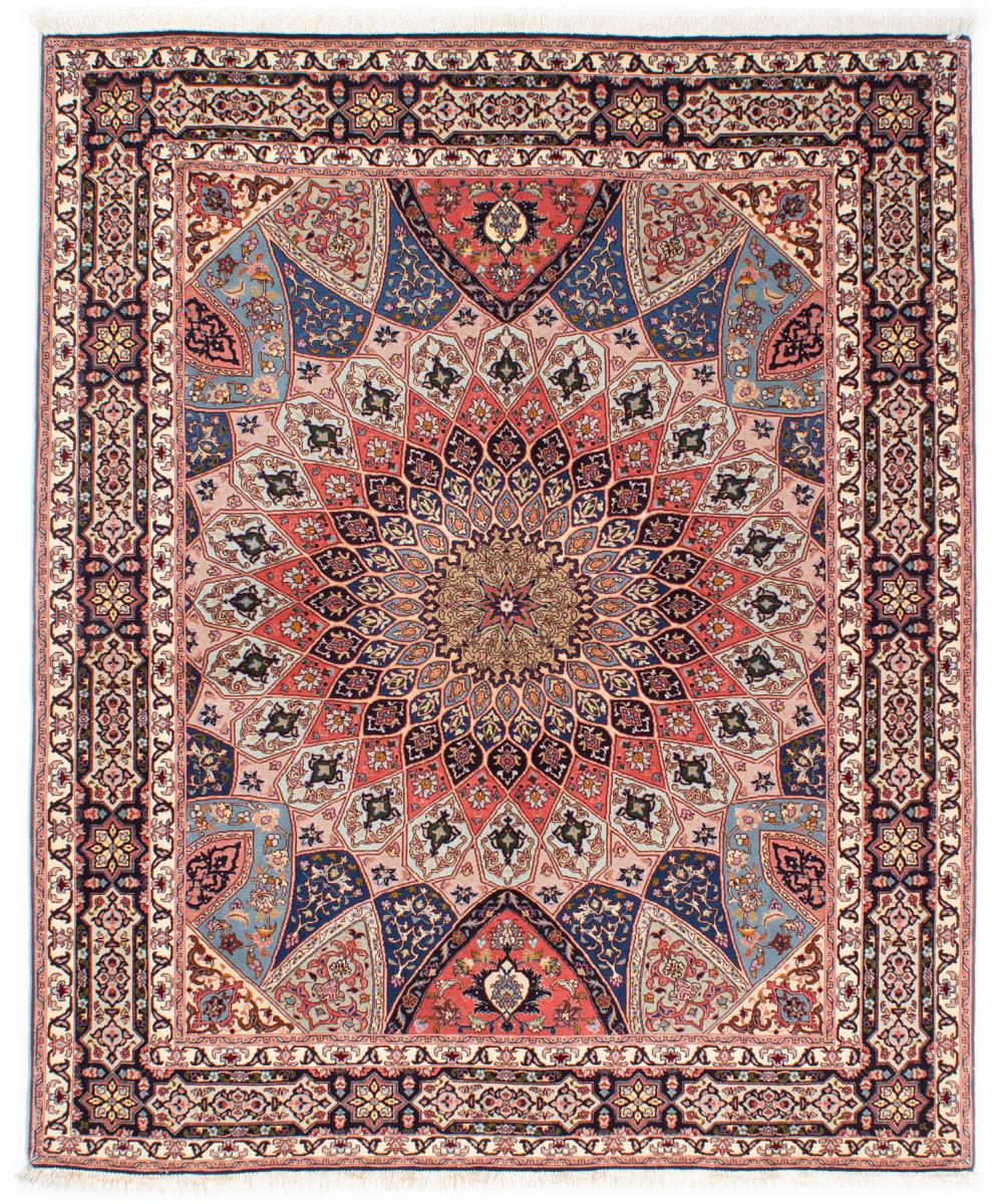 Tapete persa Tabriz 50Raj 189x155 189x155, Tapete persa Atado à mão