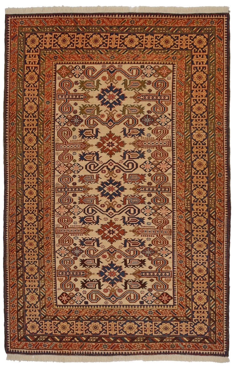 Tapete russo Russia Antigo 6'1"x3'10" 6'1"x3'10", Tapete persa Atado à mão