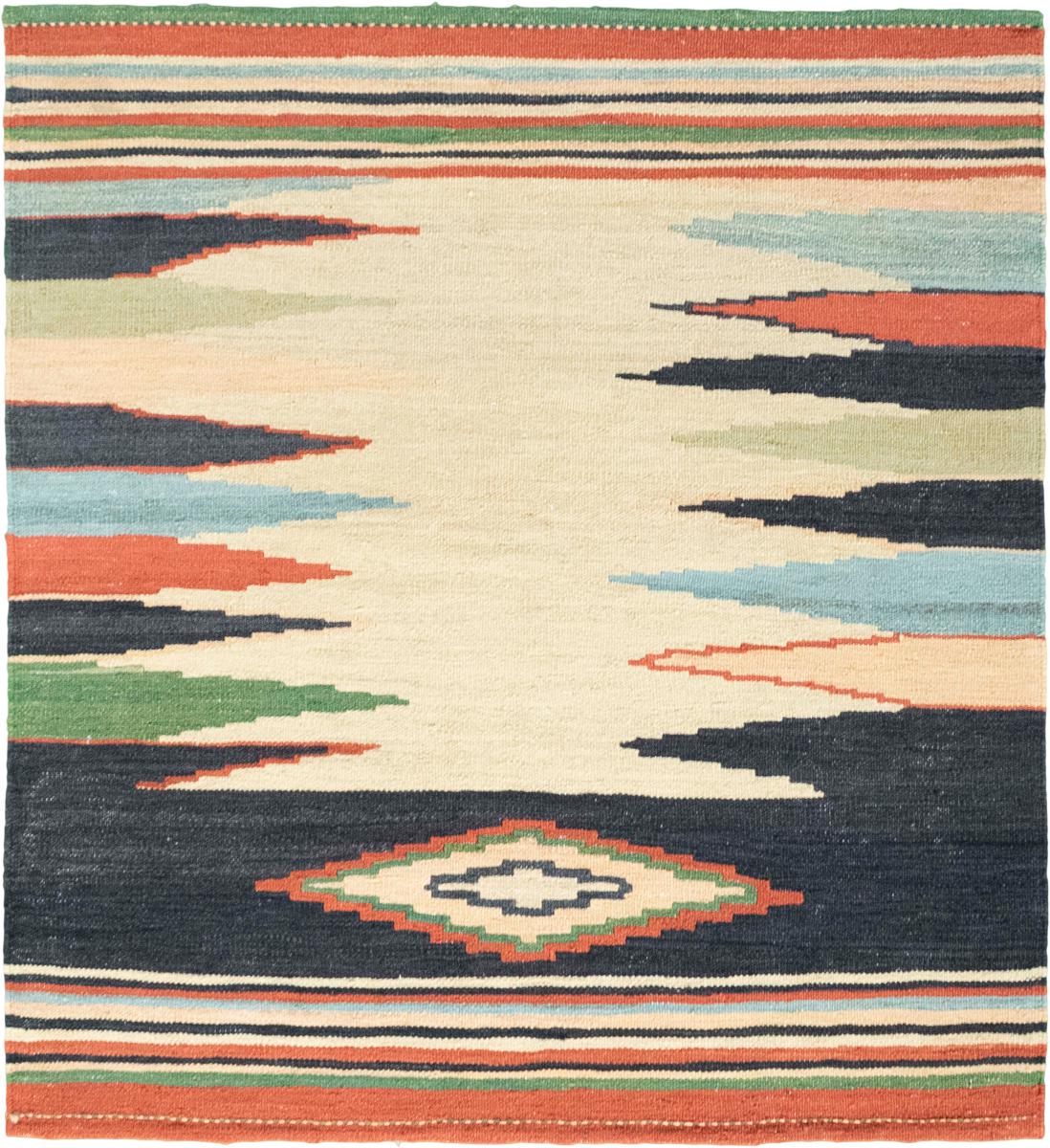 Tapete persa Kilim Fars Mazandaran 133x119 133x119, Tapete persa Tecido à mão