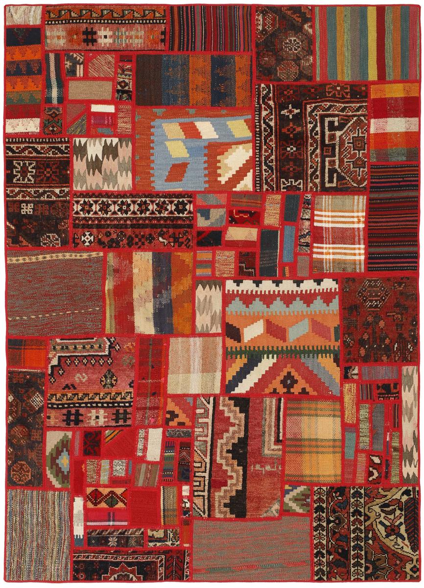 Tapete persa Kilim Patchwork 199x141 199x141, Tapete persa Tecido à mão