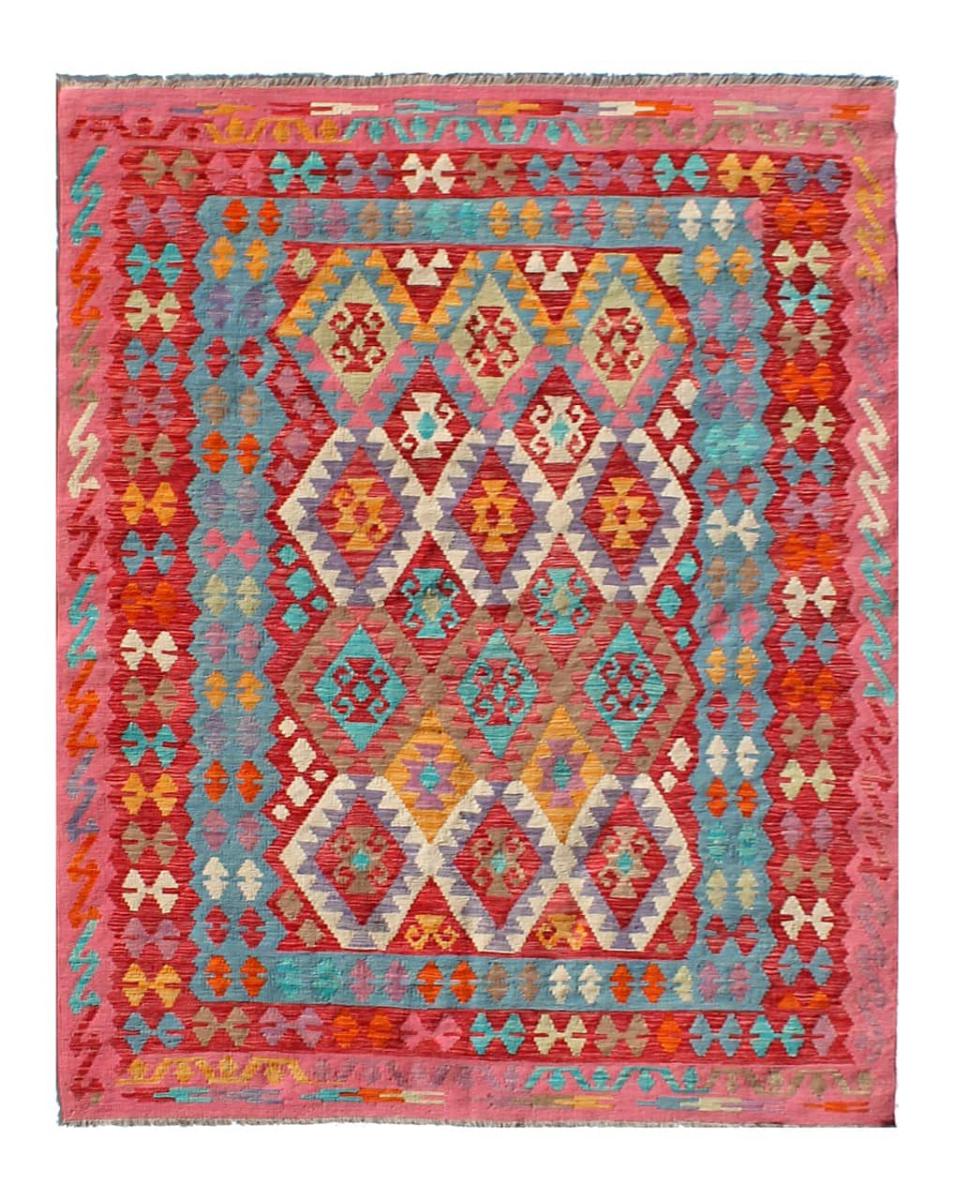 Afghan rug Kilim Afghan 7'8"x5'10" 7'8"x5'10", Persian Rug Woven by hand