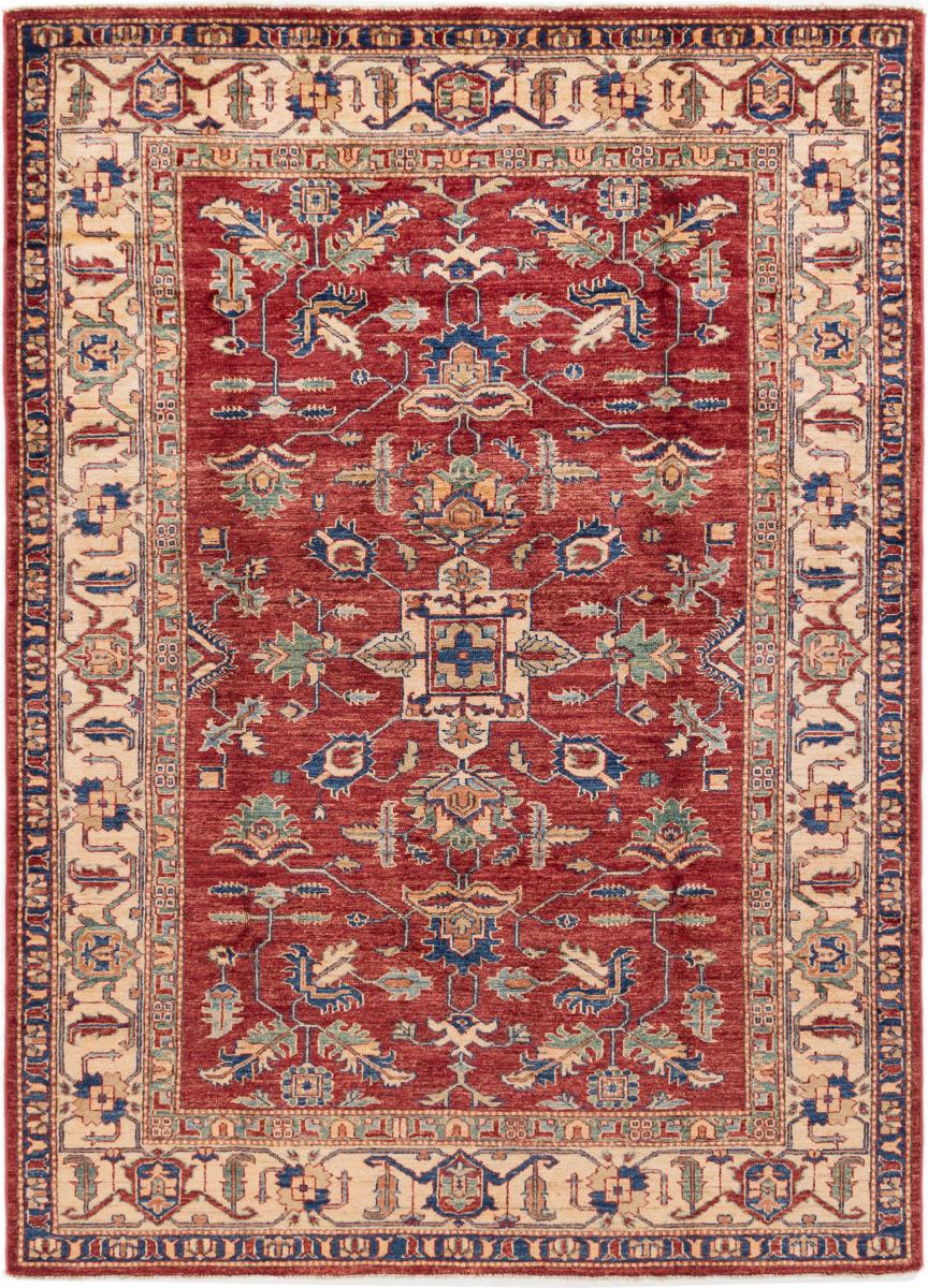 Afghan rug Super Kazak 242x174 242x174, Persian Rug Knotted by hand