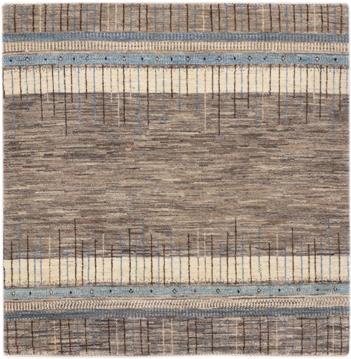 Persialainen matto Persia Gabbeh Loribaft Tabiibaft 132x129 132x129, Persialainen matto Solmittu käsin