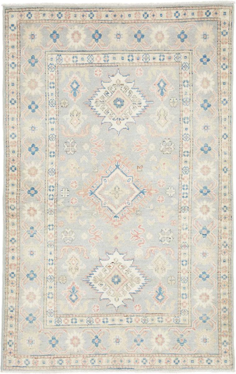 Pakistani rug Kazak 5'1"x3'3" 5'1"x3'3", Persian rug Hand-knotted