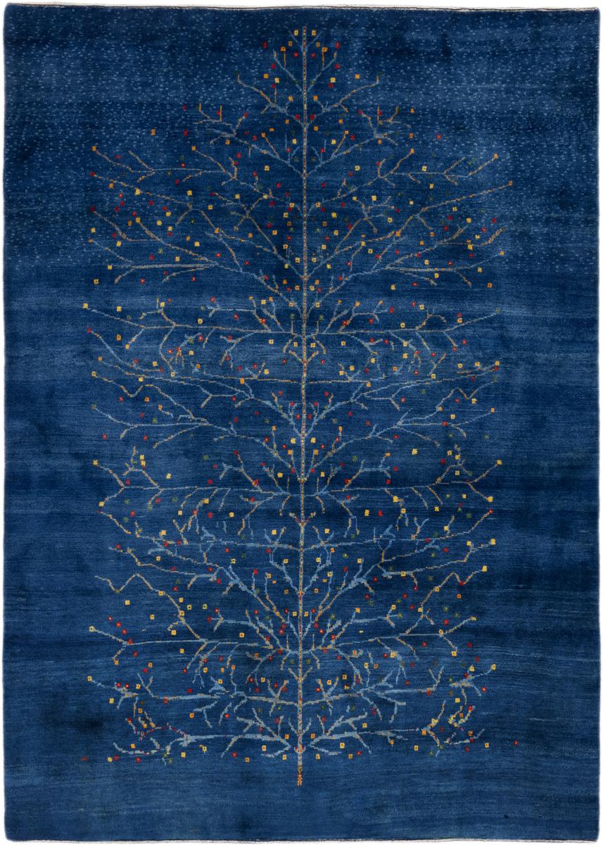 Persian Rug Persian Gabbeh Kashkuli 7'7"x5'6" 7'7"x5'6", Persian Rug Knotted by hand
