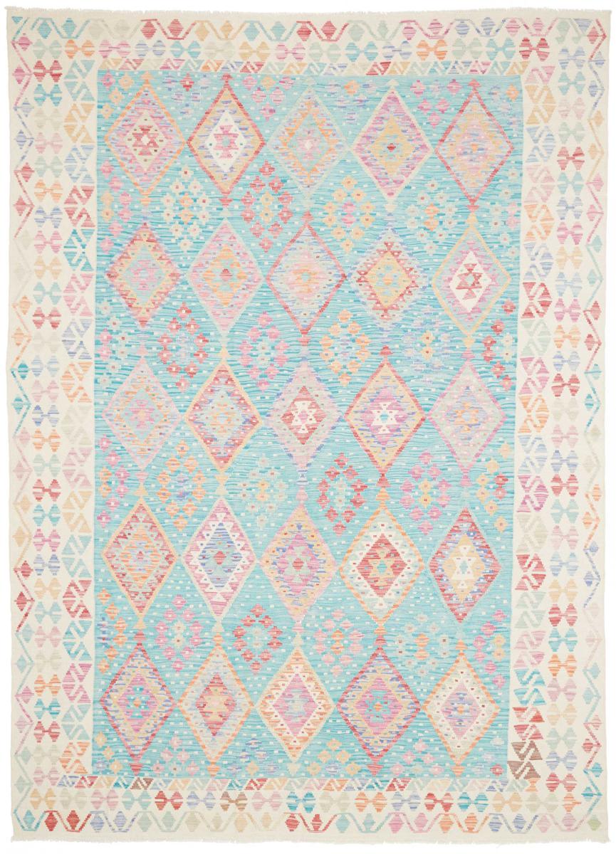 Afghan rug Kilim Afghan 9'8"x6'11" 9'8"x6'11", Persian Rug Woven by hand