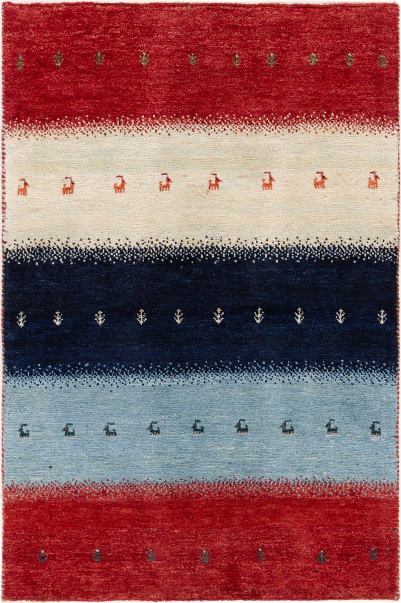 Tapis persan Persan Gabbeh Loribaft 123x82 123x82, Tapis persan Noué à la main