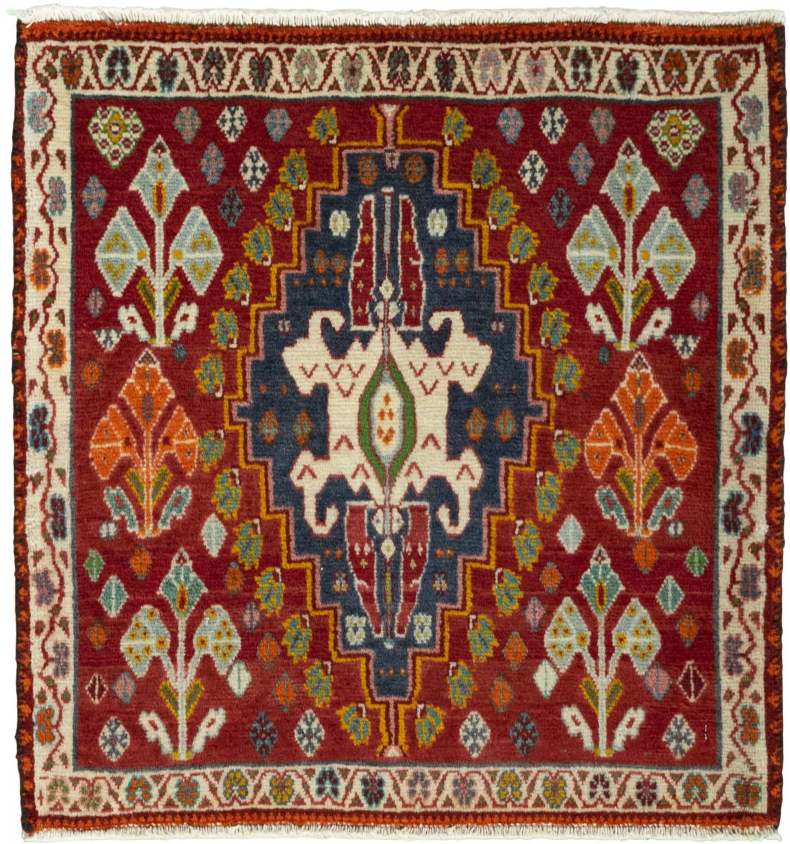Perzisch tapijt Shiraz 69x64 69x64, Perzisch tapijt Handgeknoopte