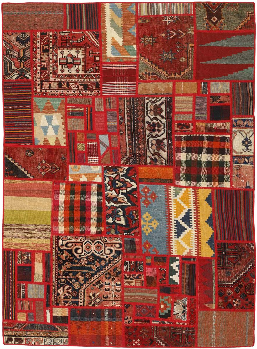 Tapete persa Kilim Patchwork 201x139 201x139, Tapete persa Tecido à mão