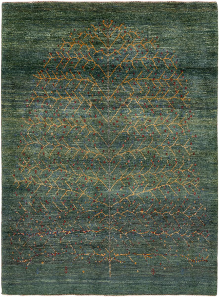 Persian Rug Persian Gabbeh Kashkuli 7'8"x5'7" 7'8"x5'7", Persian Rug Knotted by hand