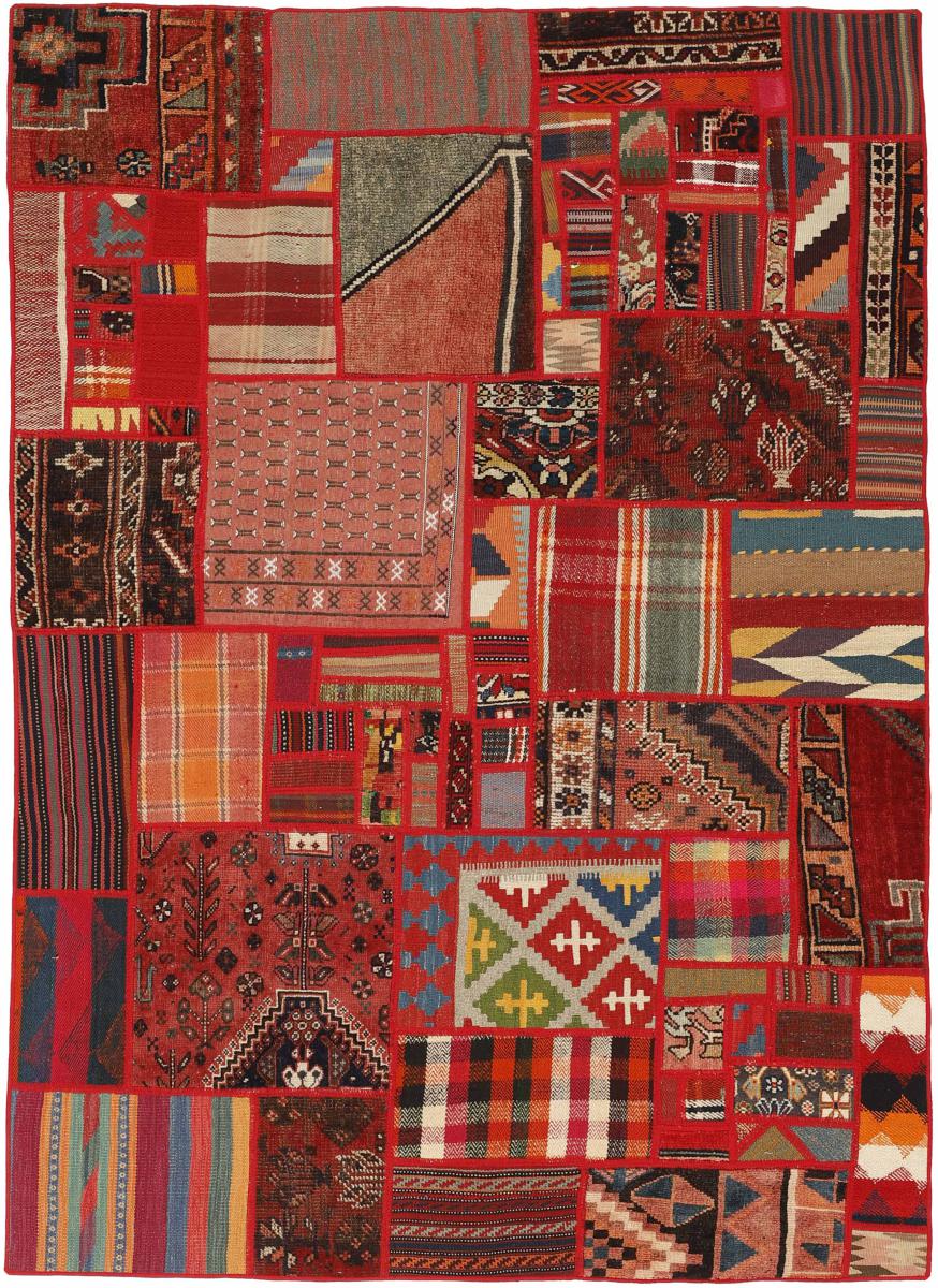 Tapete persa Kilim Patchwork 201x139 201x139, Tapete persa Tecido à mão