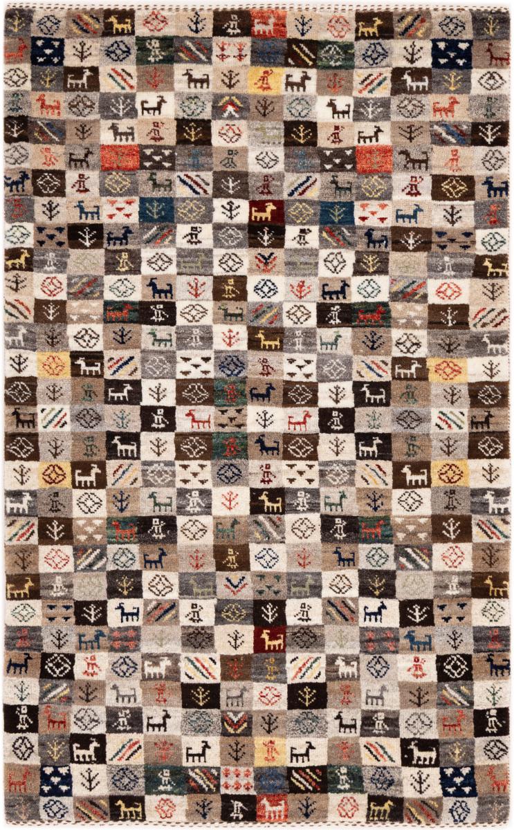 Tapete persa Persa Gabbeh Kashkuli Banafsheh 131x79 131x79, Tapete persa Atado à mão